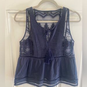 Dolce Vita boho blue blouse